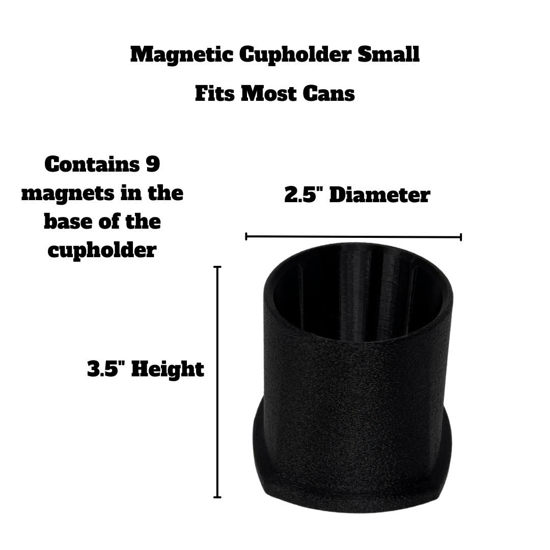 Magnetic Cup Holder | Attach Cupholder to Any Magnetic Surface | Ultra Strong Embedded Neodymium Magnets | Made in USA